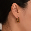 Round Minimal Stud Earrings