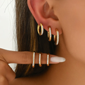 Star & Heart Drop Earrings in Stainless Steel
